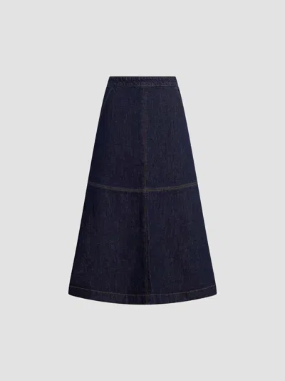 Joe's Jeans The Tavi Denim Skirt In Eminent In Black