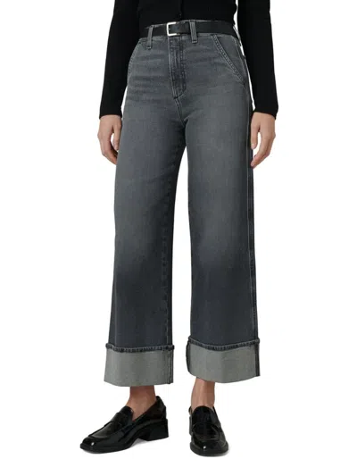 Joe's Jeans Women's The Trixie Mid-rise Straight-leg Jeans In Burgundy