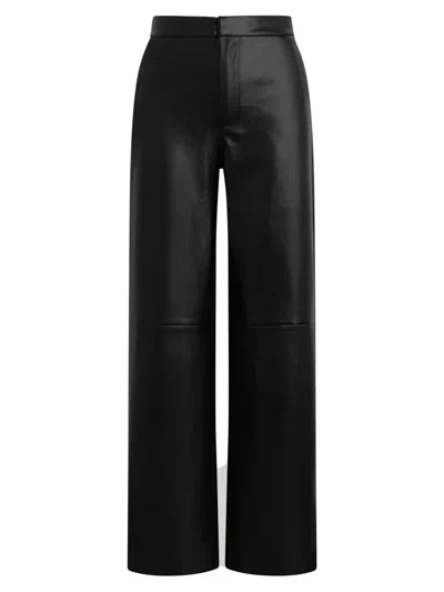 Joe's Jeans Women's The Vegan Leather Trousers In Black
