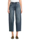 Joe's Jeans Women's Whiskered Stretch-cotton Ankle Jeans In Blue