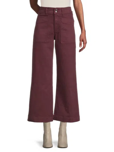 Joe's Jeans Babies' Women's Wide-leg Cargo Pants In Vineyard Wine