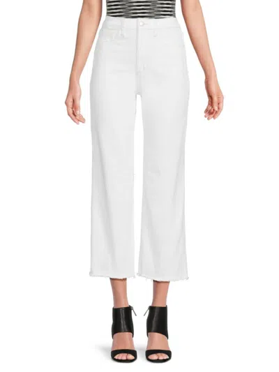 Joe's Jeans Women's Wide Leg Cropped Jeans In White