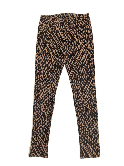 Joe's Jeans Women's Wild Print Mid Rise Skinny Jeans In Brown, Black In Multi
