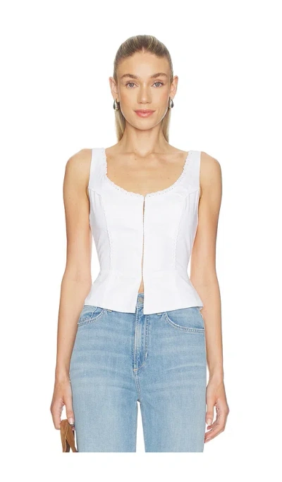 Joe's Jeans X Weworewhat The Femme Corset Top In White
