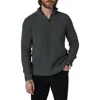 Joe's Archie Quarter Zip Sweater In Charcoal