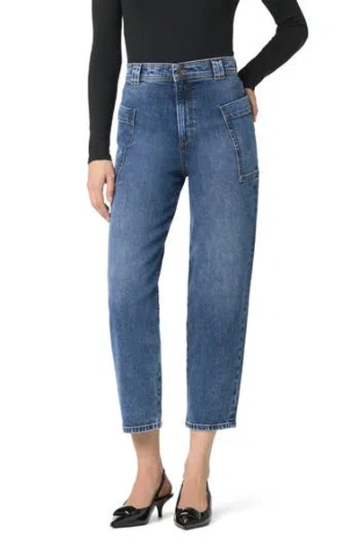 Joe's Barrel Leg Jeans In Blue