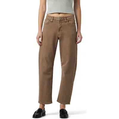 Joe's Barrel Leg Jeans In Downtown Brown