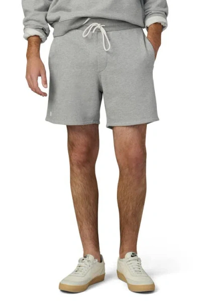 Joe's Bespoke Cotton Drawstring Shorts In Heather Grey