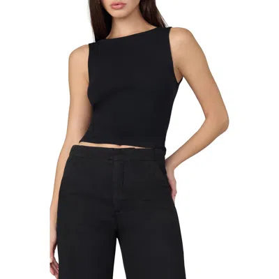 Joe's Boatneck Tank Top In Black