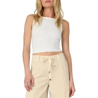 Joe's Boatneck Tank Top In White