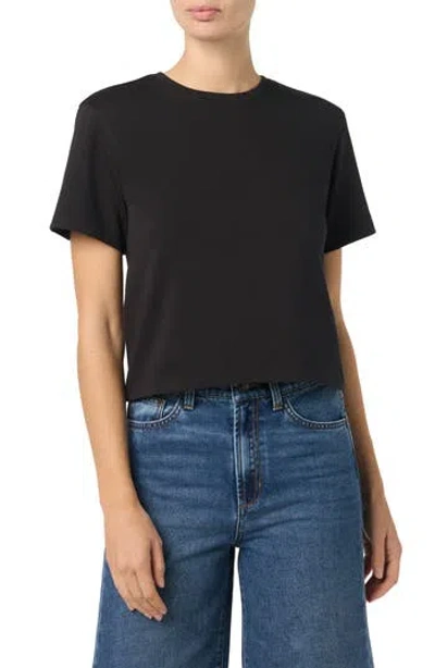 Joe's Boxy Cotton T-shirt In Black