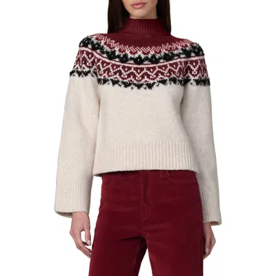 Joe's Celeste Fair Isle Sweater In Syrah Multi Fair I
