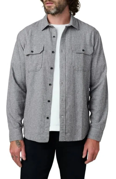 Joe's Chester Flannel Button-up Shirt In Gray