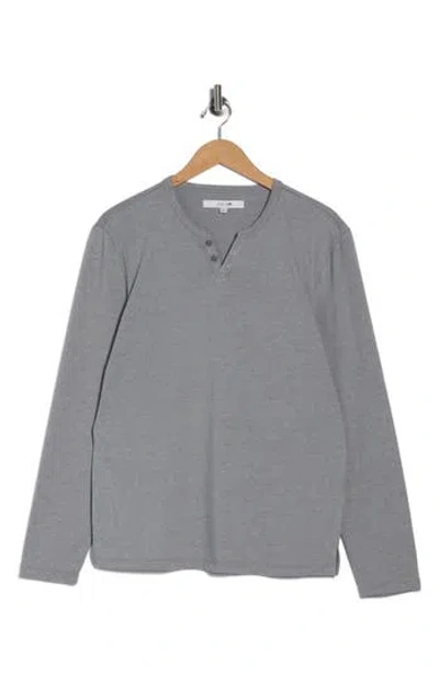 Joe's Classic Long Sleeve Henley In Gray