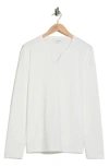 Joe's Classic Long Sleeve Henley In White