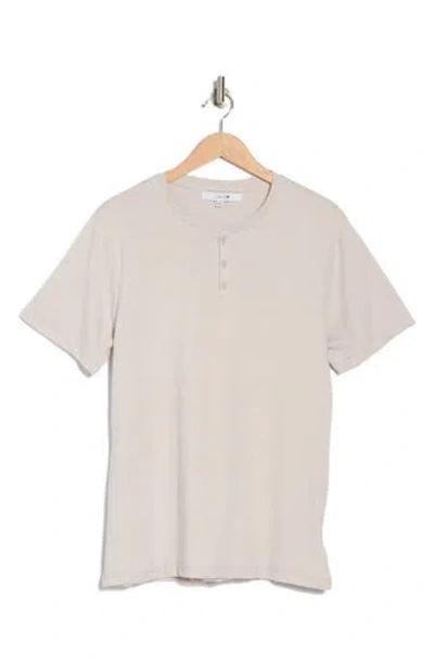 Joe's Cotton Blend Henley T-shirt In Dove Grey