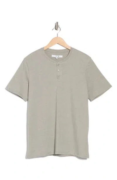 Joe's Cotton Blend Henley T-shirt In Olive