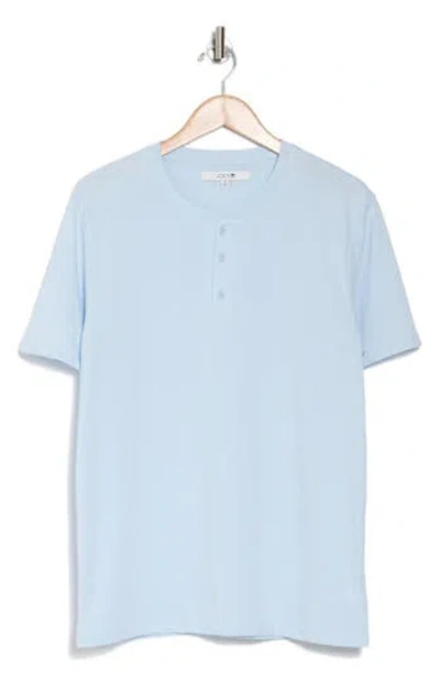 Joe's Cotton Blend Henley T-shirt In Sky Blue