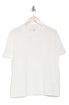 Joe's Cotton Blend Henley T-shirt In White