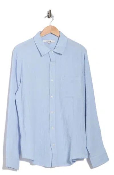 Joe's Cotton Gauze Button-up Shirt In Sky Blue