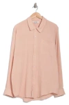 Joe's Cotton Gauze Button-up Shirt In Washed Pink