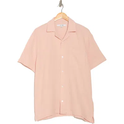 Joe's Cotton Gauze Camp Shirt In Pink