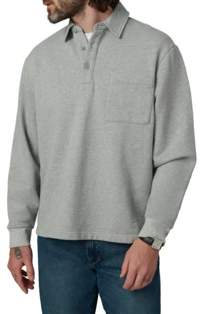 Joe's Cotton Polo Sweatshirt In Gray
