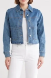 Joe's Crop Denim Jacket In Anita