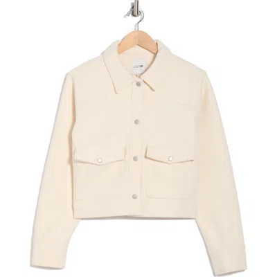 Joe's Crop Utility Jacket In Cream