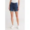 Joe's Cuffed High Waist Mid Thigh Denim Shorts In Latvia