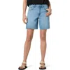 Joe's Easy Raw Hem Denim Bermuda Shorts In Blue