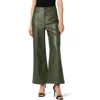 Joe's Faux Leather Ankle Wide Leg Pants In Hunter
