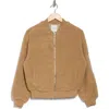 Joe's Faux Shearling Bomber Jacket In Camel