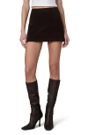 Joe's Faux Suede Miniskirt In Black