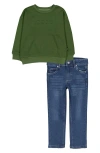Joe's Fleece Sweatshirt & Jeans Set In Green