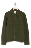 Joe's Full Zip Nylon Jacket In Green