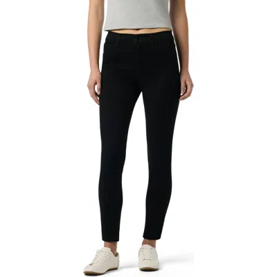 Joe's High Waist Ankle Skinny Jeans In Black Rinse