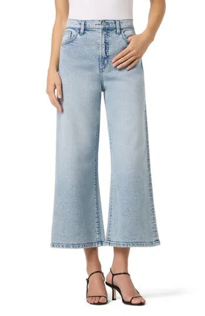 Joe's High Waist Ankle Wide Leg Crop Jeans In Pink