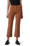 Joe's High Waist Crop Bootcut Corduroy Pants In Caramel