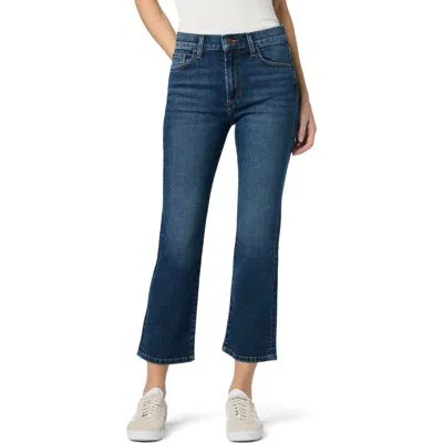Joe's High Waist Crop Bootcut Jeans In Blue