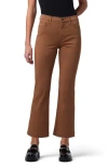 Joe's High Waist Crop Bootcut Jeans In Brown