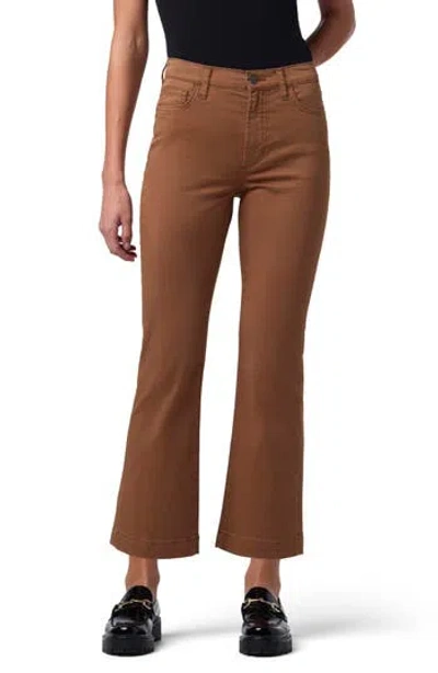 Joe's High Waist Crop Bootcut Jeans In Caramel