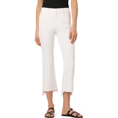 Joe's High Waist Crop Bootcut Jeans In White