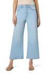 Joe's High Waist Crop Wide Leg Jeans In Blue
