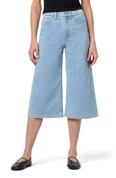 Joe's High Waist Denim Culottes In Blue