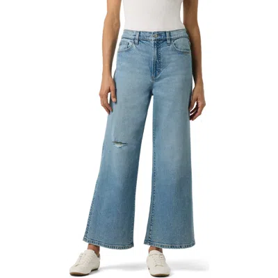 Joe's High Waist Wide Leg Ankle Jeans In Blue