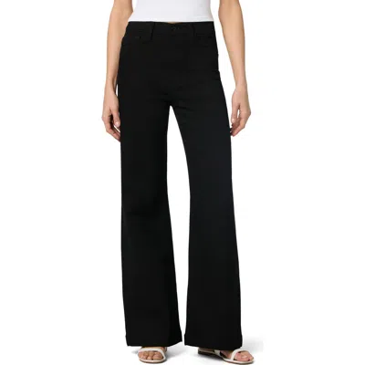 Joe's High Waist Wide Leg Jeans In Black