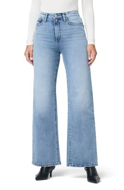 Joe's High Waist Wide Leg Jeans In Blue
