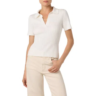 Joe's Johnny Collar Knit Polo In Ivory