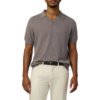 Joe's Johnny Collar Polo In Brown